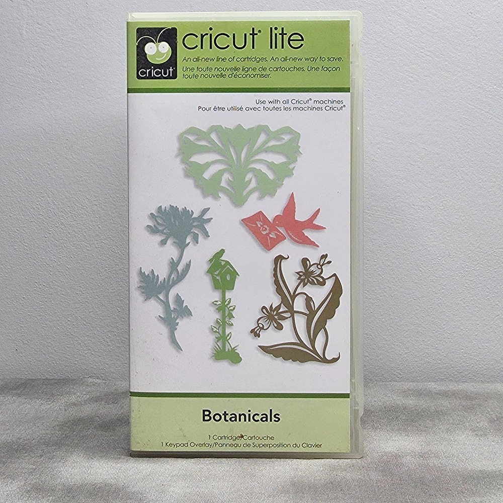 Cricut Lite BOTANICALS Cartridge, Booklet, & Keypad Overlay # 2000163